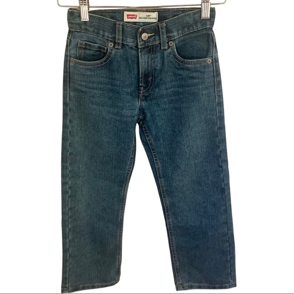 LEVI’S 549 Boys Relaxed Straight Leg Jeans Size 7X - Picture 1 of 12